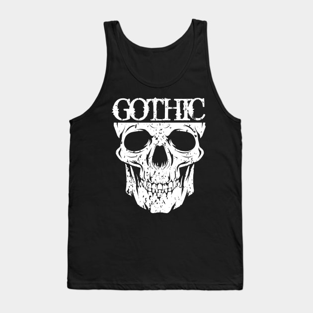 Gothic Skull Tank Top by Oolong